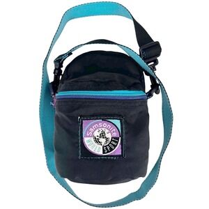 Samsonite World Sport Vintage 90s Mini Crossbody Camera Bag Black Teal Purple